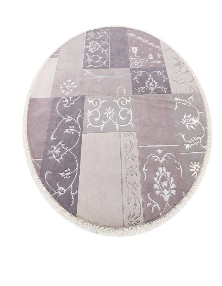 Detail image of  6' 7 x 6' 7  Hand Knotted Darya Wool Round Rug