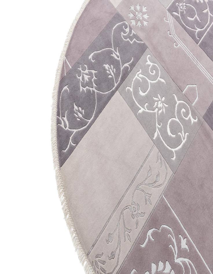 Detail image of  6' 7 x 6' 7  Hand Knotted Darya Wool Round Rug