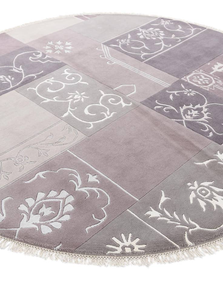 Detail image of  6' 7 x 6' 7  Hand Knotted Darya Wool Round Rug