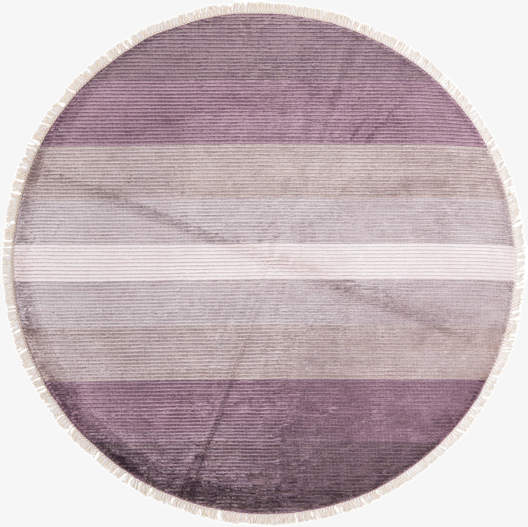  6' 7 x 6' 7  Hand Knotted Darya Wool Round Rug