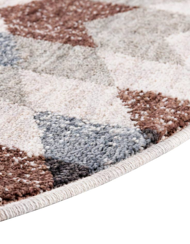 Detail image of  3' 3 x 3' 3 Eco Southwestern Round Rug