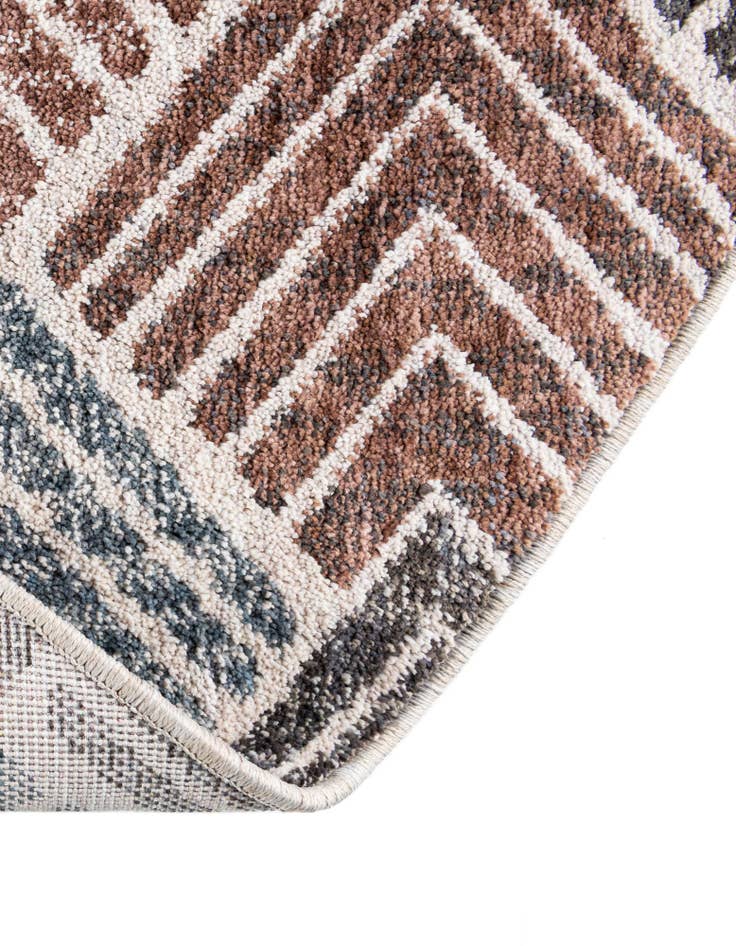 Detail image of  3' 3 x 3' 3 Eco Trellis Round Rug