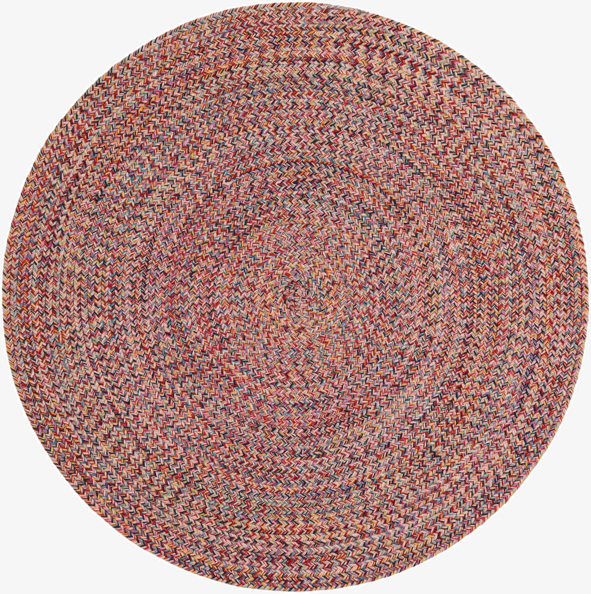  3' 3 x 3' 3  Hand Woven Eco Verse   Washable Indoor / Outdoor Round Rug