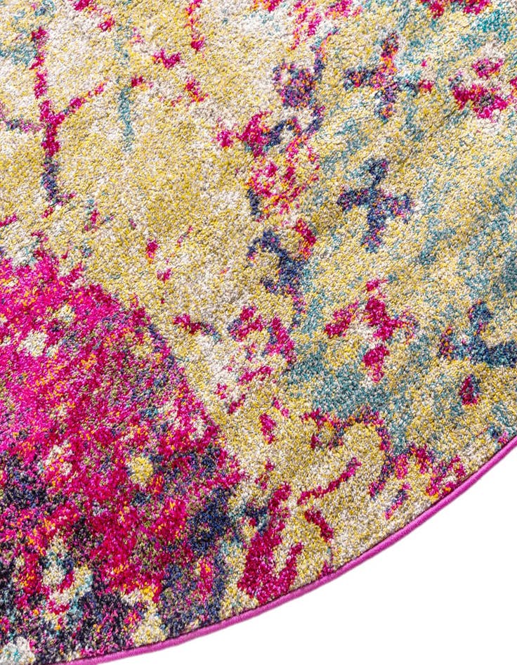 Detail image of  8' x 8'  Washable El Paso Round Rug