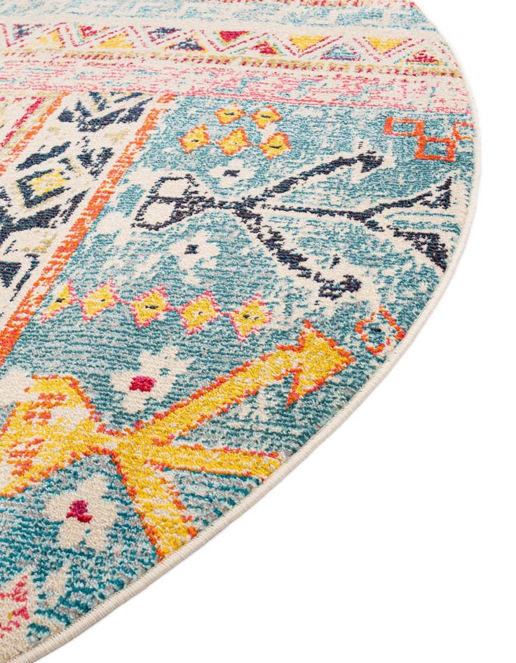 Detail image of  8' x 8'  Washable El Paso Round Rug