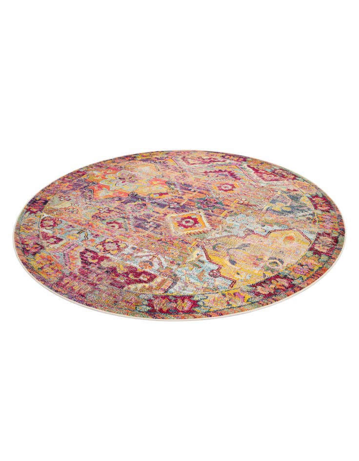 Detail image of  8' x 8'  Washable El Paso Round Rug