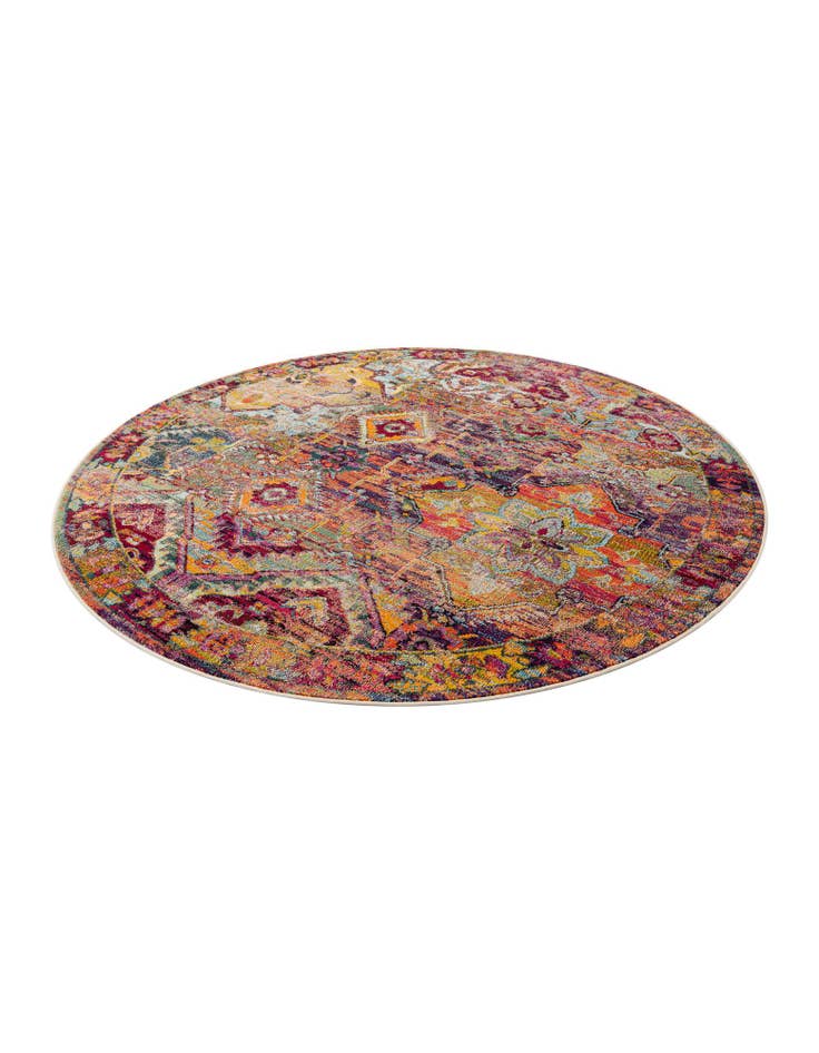 Detail image of  8' x 8'  Washable El Paso Round Rug