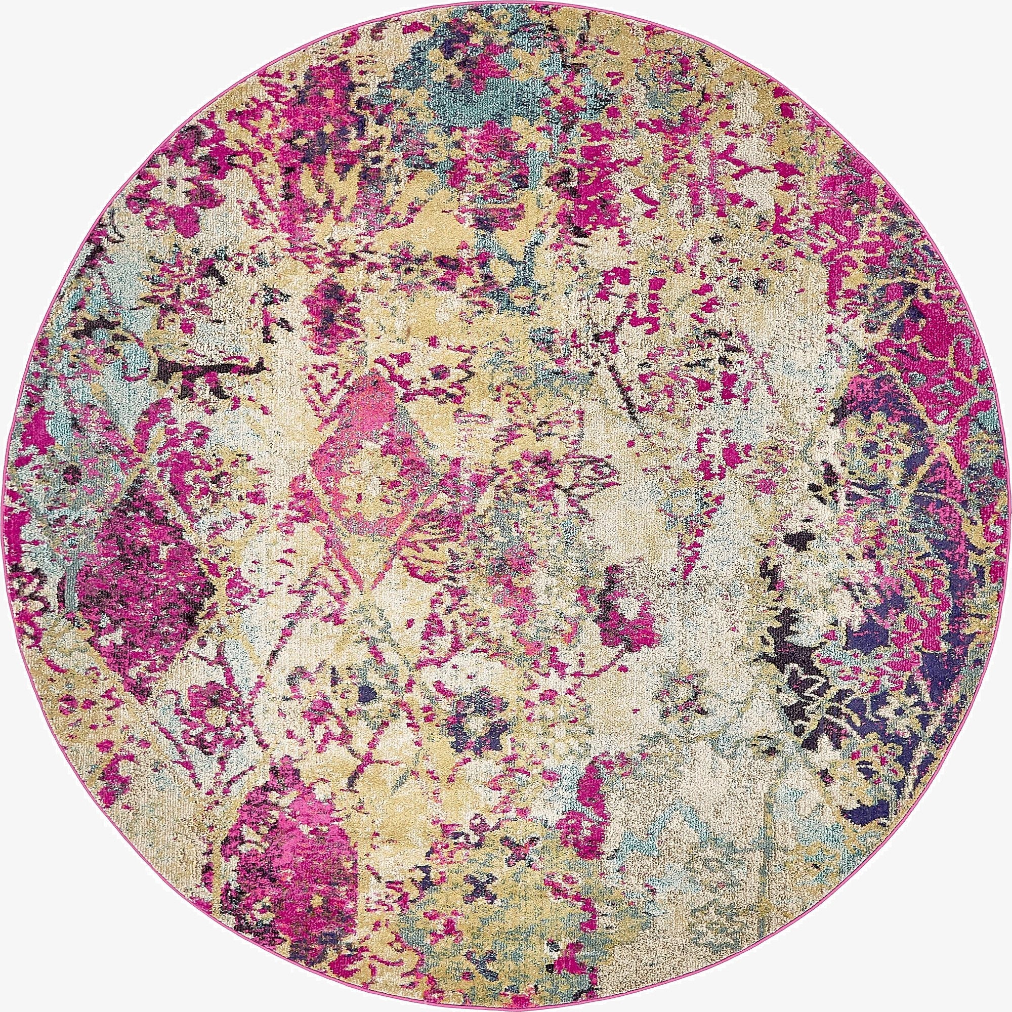  8' x 8'  Washable El Paso Round Rug