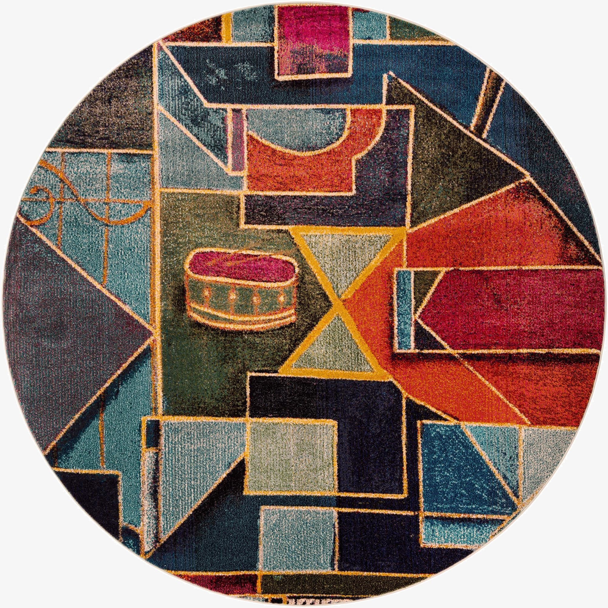  7' 10 x 7' 10  Washable Haerfest Round Rug