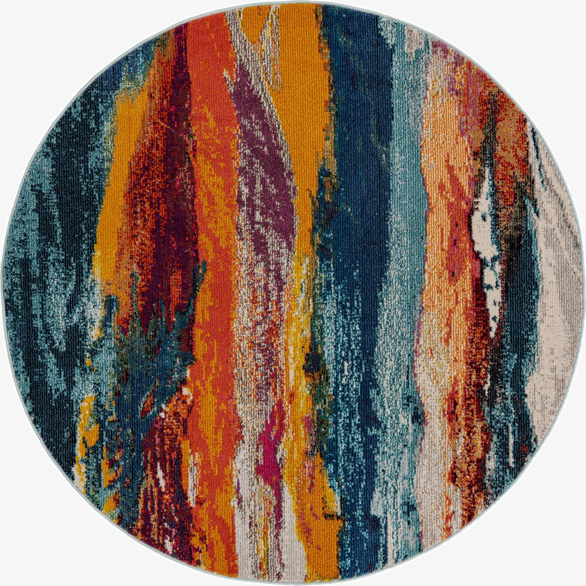  5' 3 x 5' 3  Washable Haerfest Round Rug