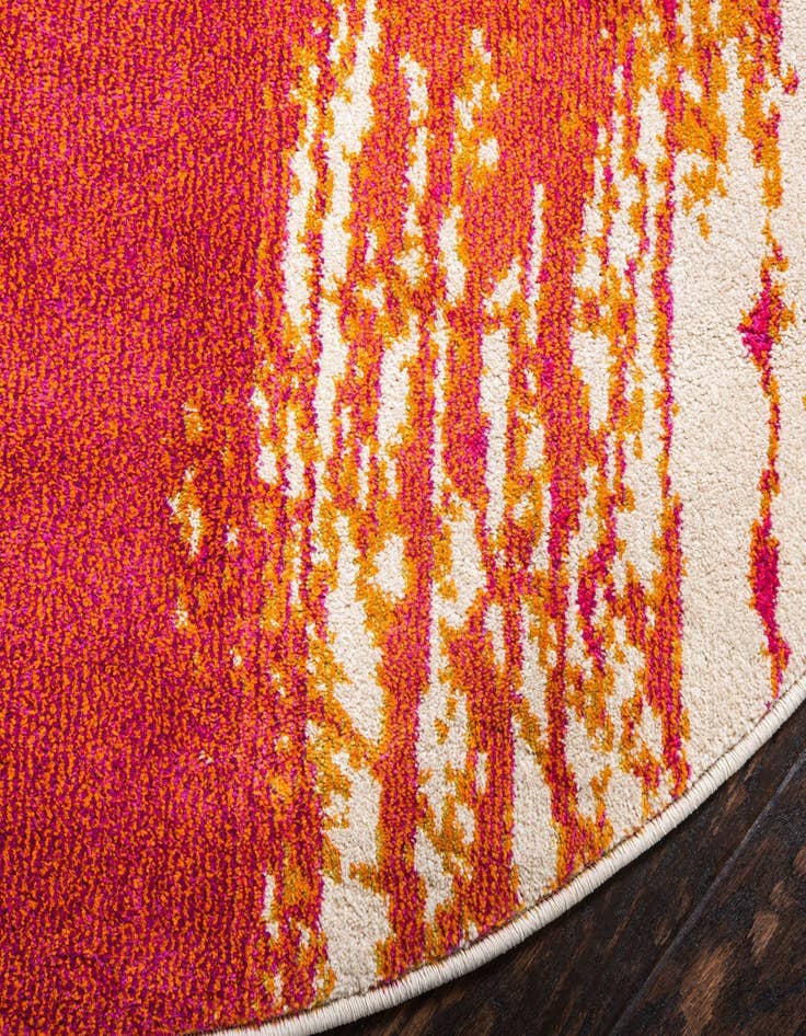 Detail image of  8' x 8'  Washable Hyacinth Round Rug