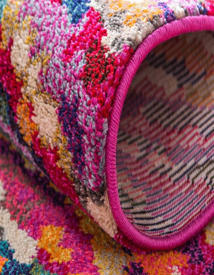 Detail image of  6' x 6'  Washable Hyacinth Round Rug