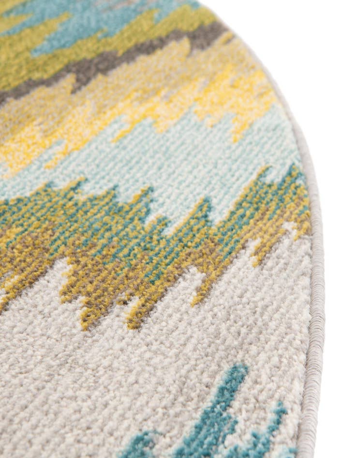 Detail image of  6' x 6'  Washable Hyacinth Round Rug