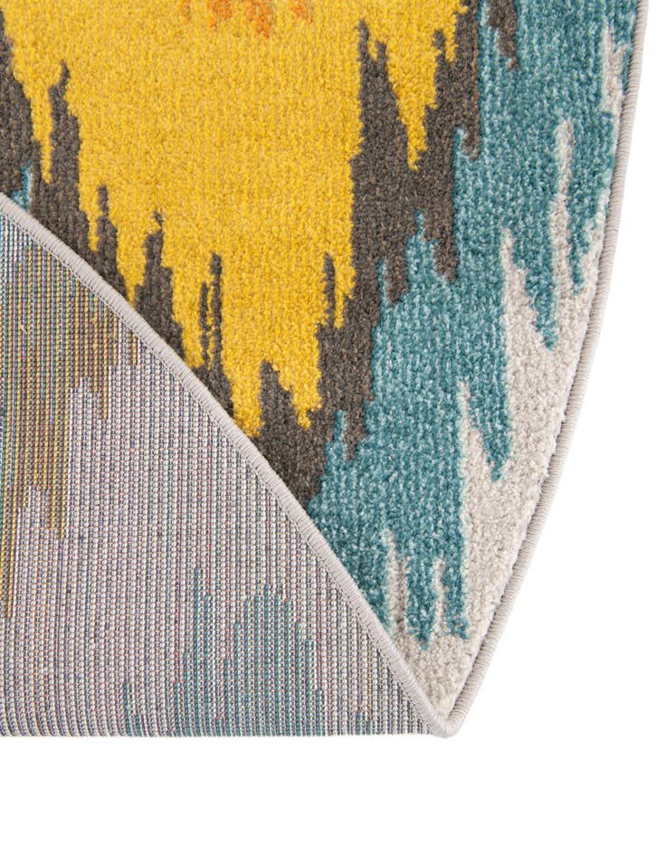 Detail image of  6' x 6'  Washable Hyacinth Round Rug