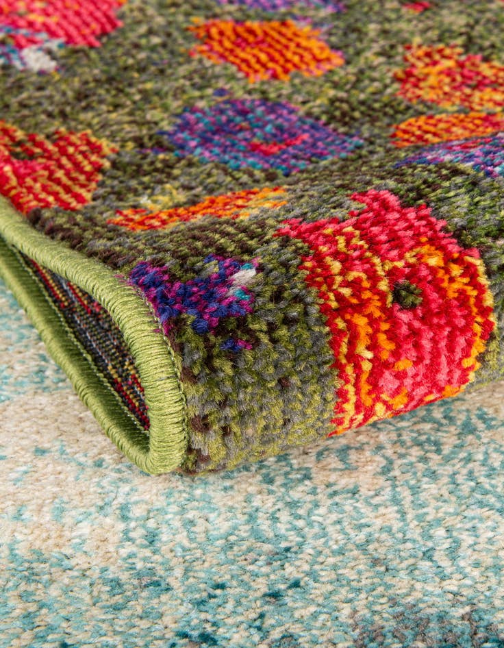 Detail image of  6' x 6'  Washable Hyacinth Round Rug