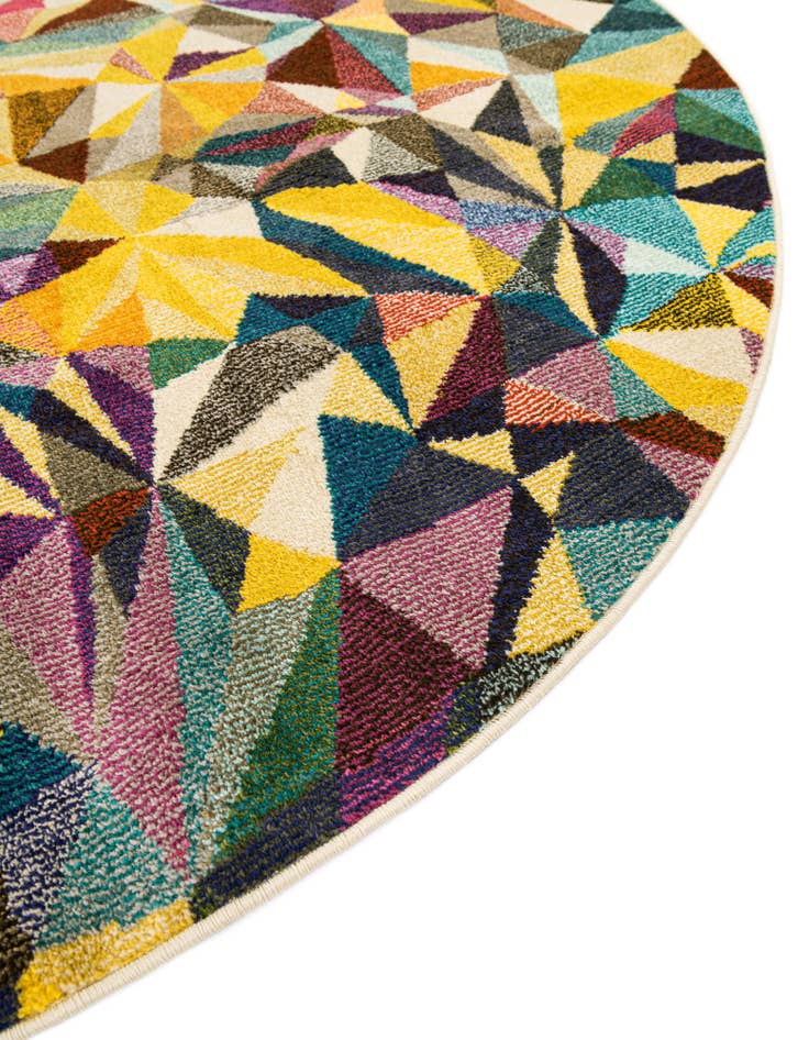 Detail image of  8' x 8'  Washable Hyacinth Round Rug