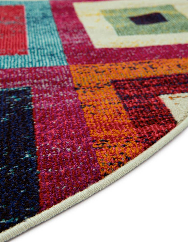 Detail image of  8' x 8'  Washable Hyacinth Round Rug