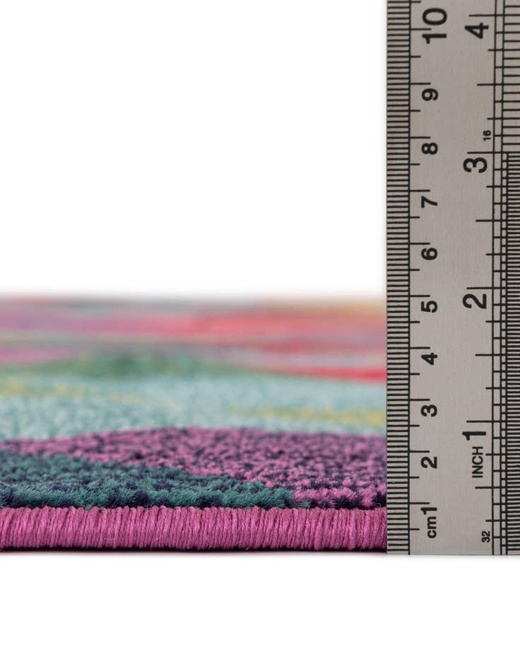 Detail image of  6' x 6'  Washable Hyacinth Round Rug