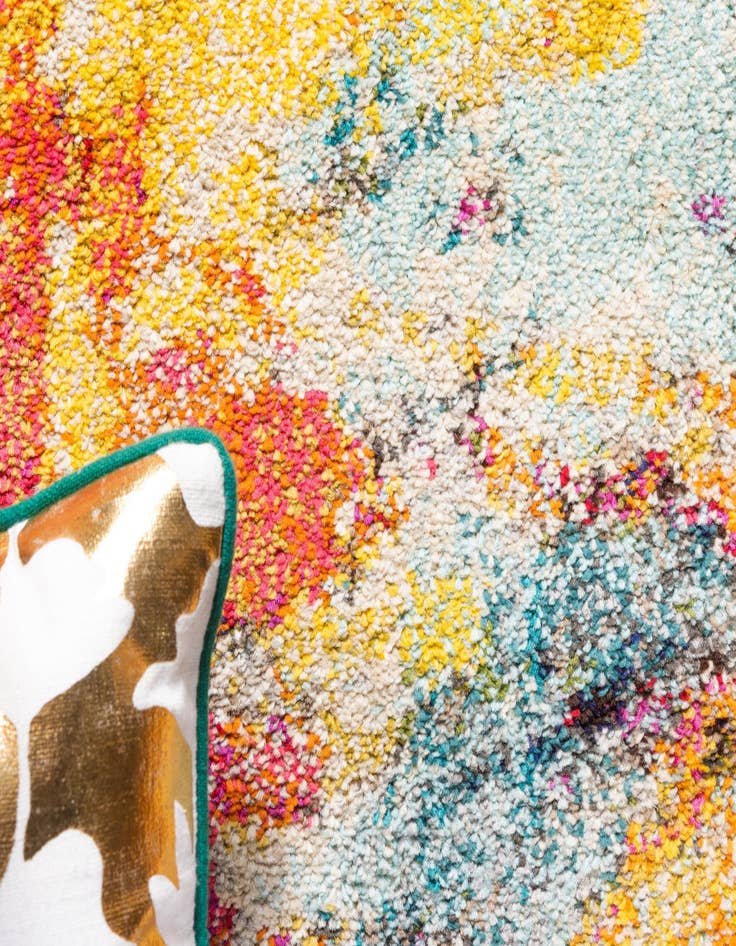 Detail image of  8' x 8'  Washable Hyacinth Round Rug