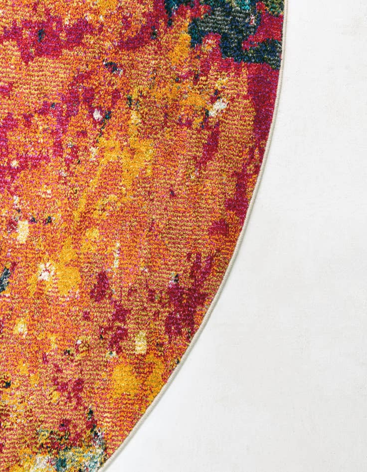 Detail image of  8' x 8'  Washable Hyacinth Round Rug