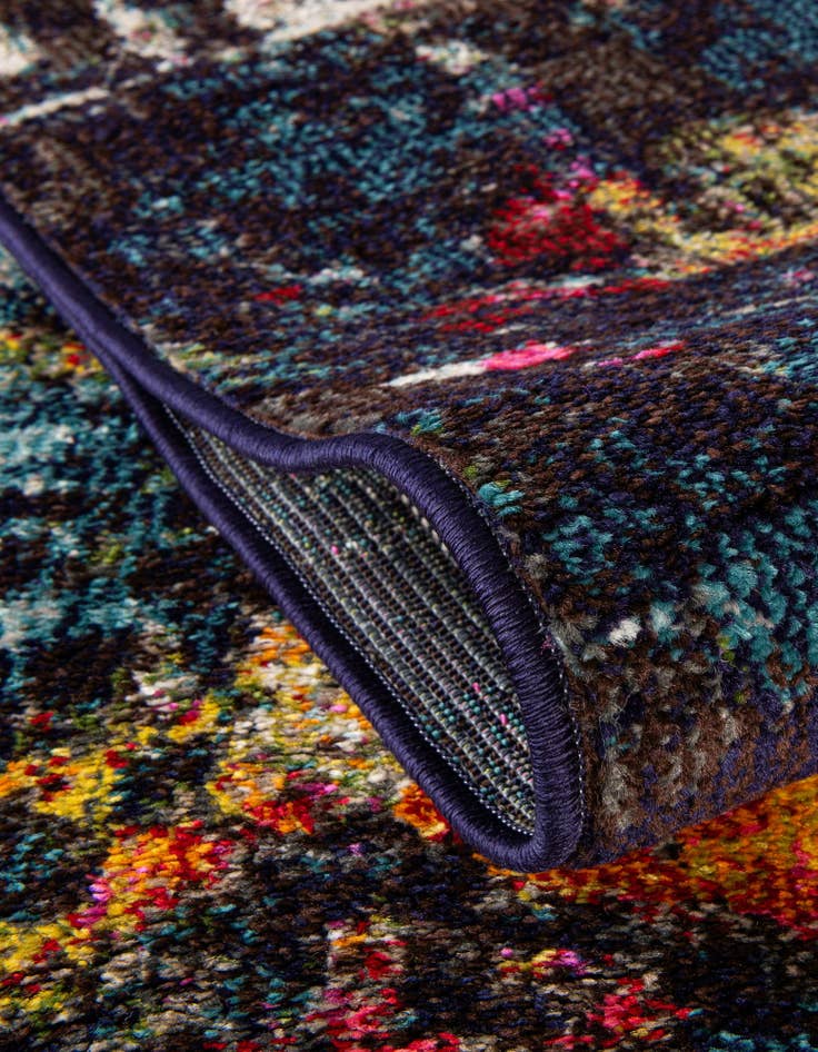 Detail image of  8' x 8'  Washable Hyacinth Round Rug