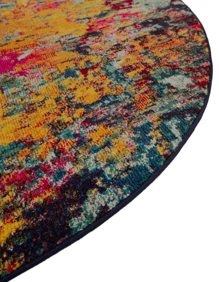 Detail image of  8' x 8'  Washable Hyacinth Round Rug