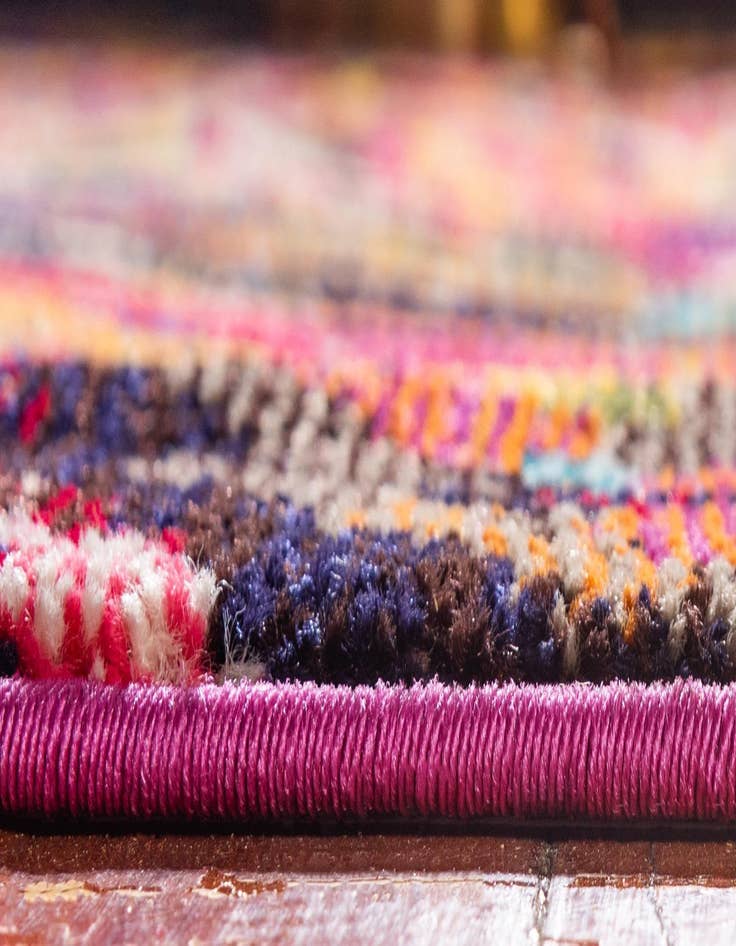 Detail image of  6' x 6'  Washable Hyacinth Round Rug