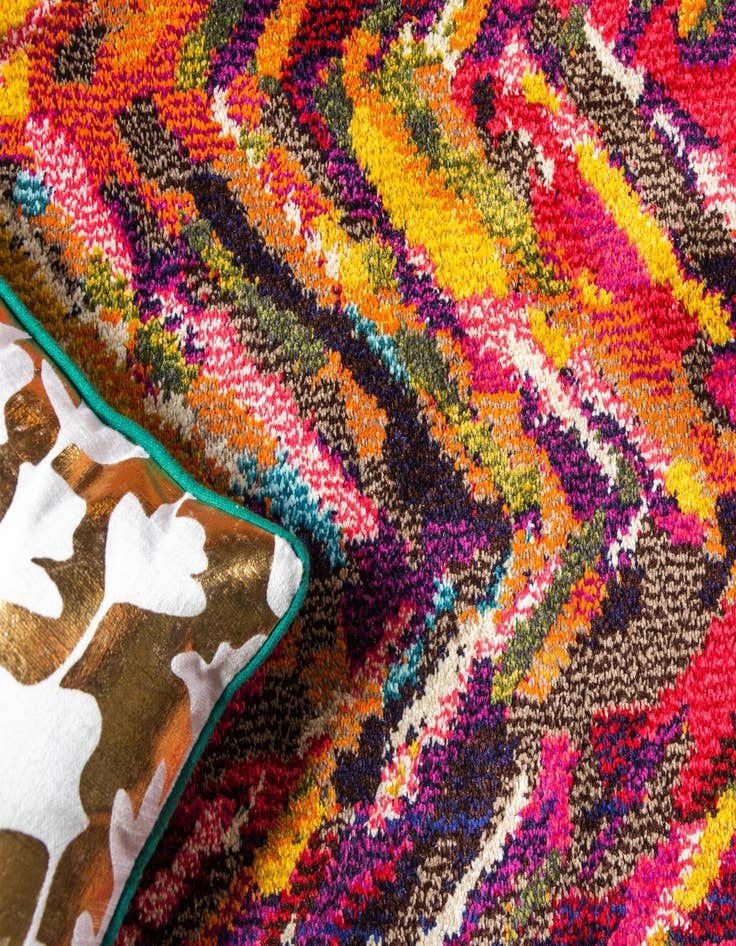 Detail image of  6' x 6'  Washable Hyacinth Round Rug