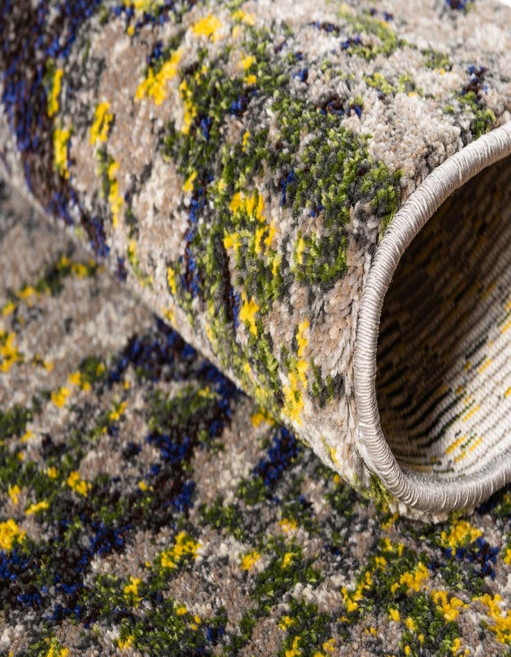 Detail image of  6' x 6'  Washable Hyacinth Round Rug