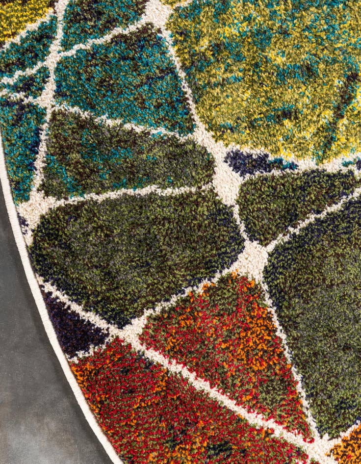 Detail image of 8' x 8' Washable Hyacinth Round Rug