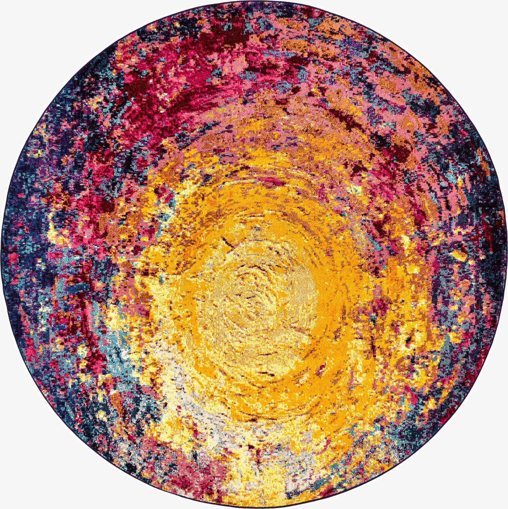  8' x 8'  Washable Hyacinth Round Rug