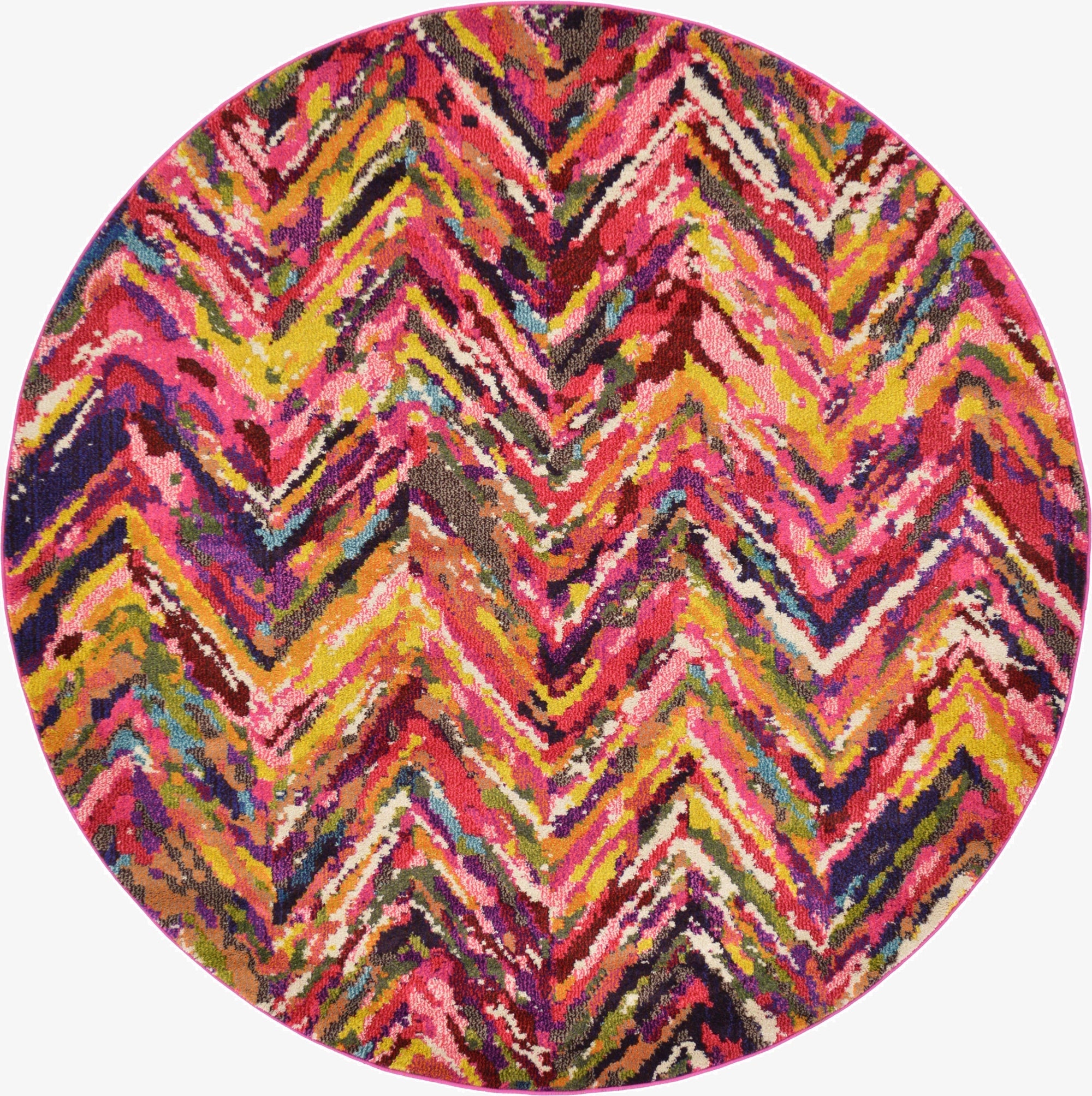  6' x 6'  Washable Hyacinth Round Rug