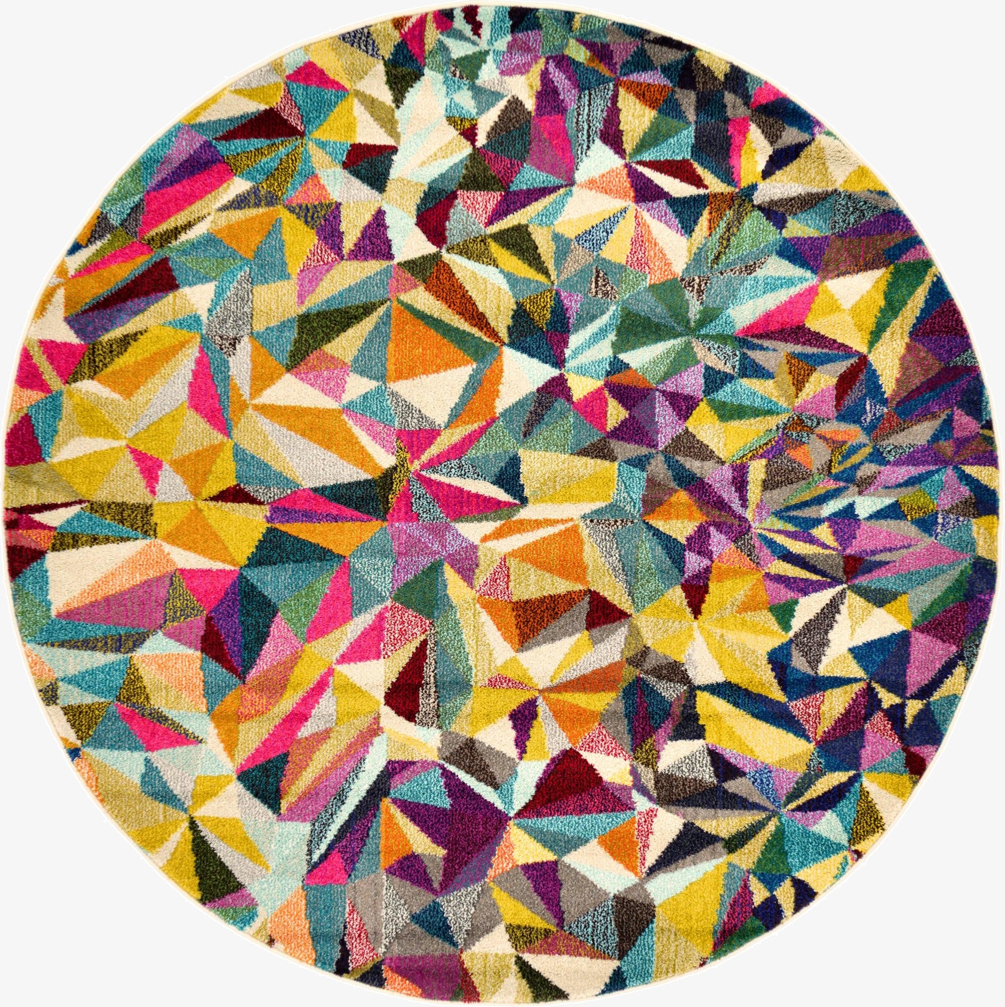  6' x 6'  Washable Hyacinth Round Rug