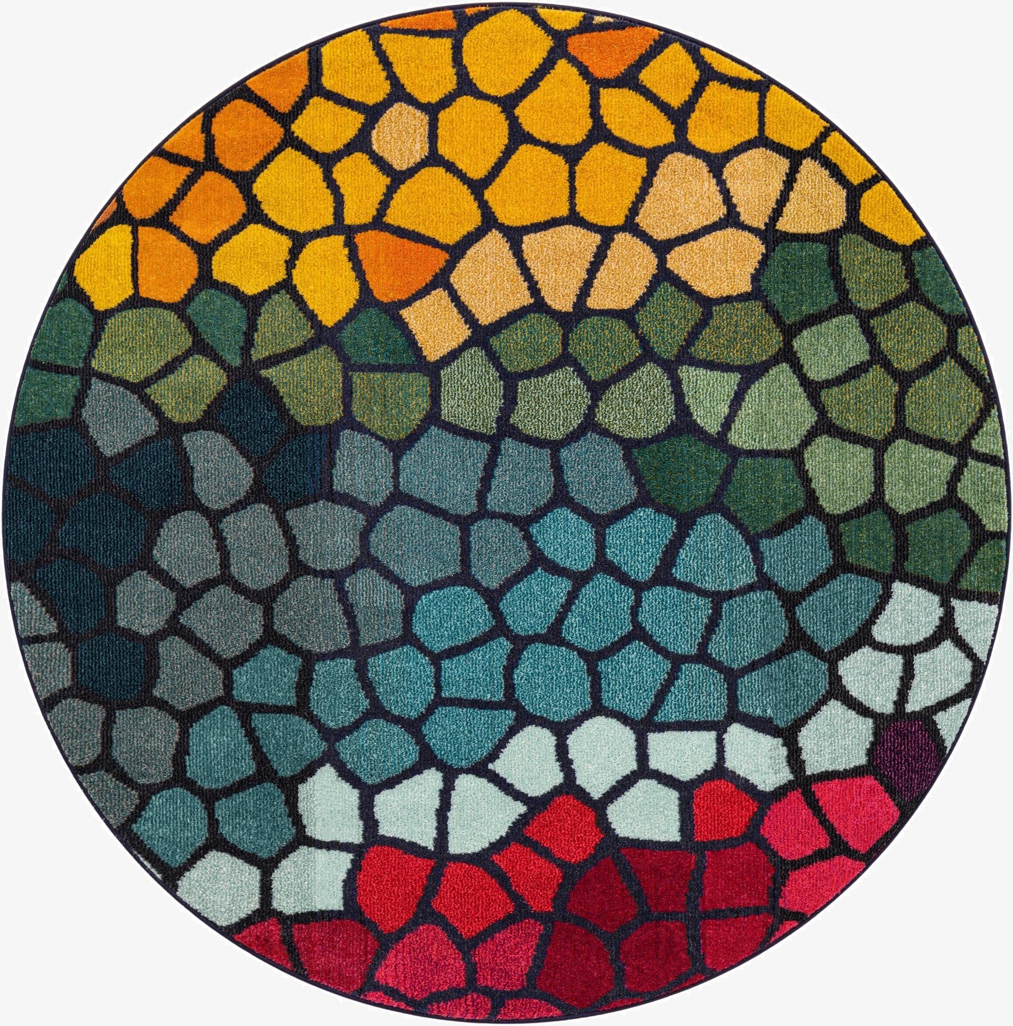  6' x 6'  Washable Hyacinth Round Rug