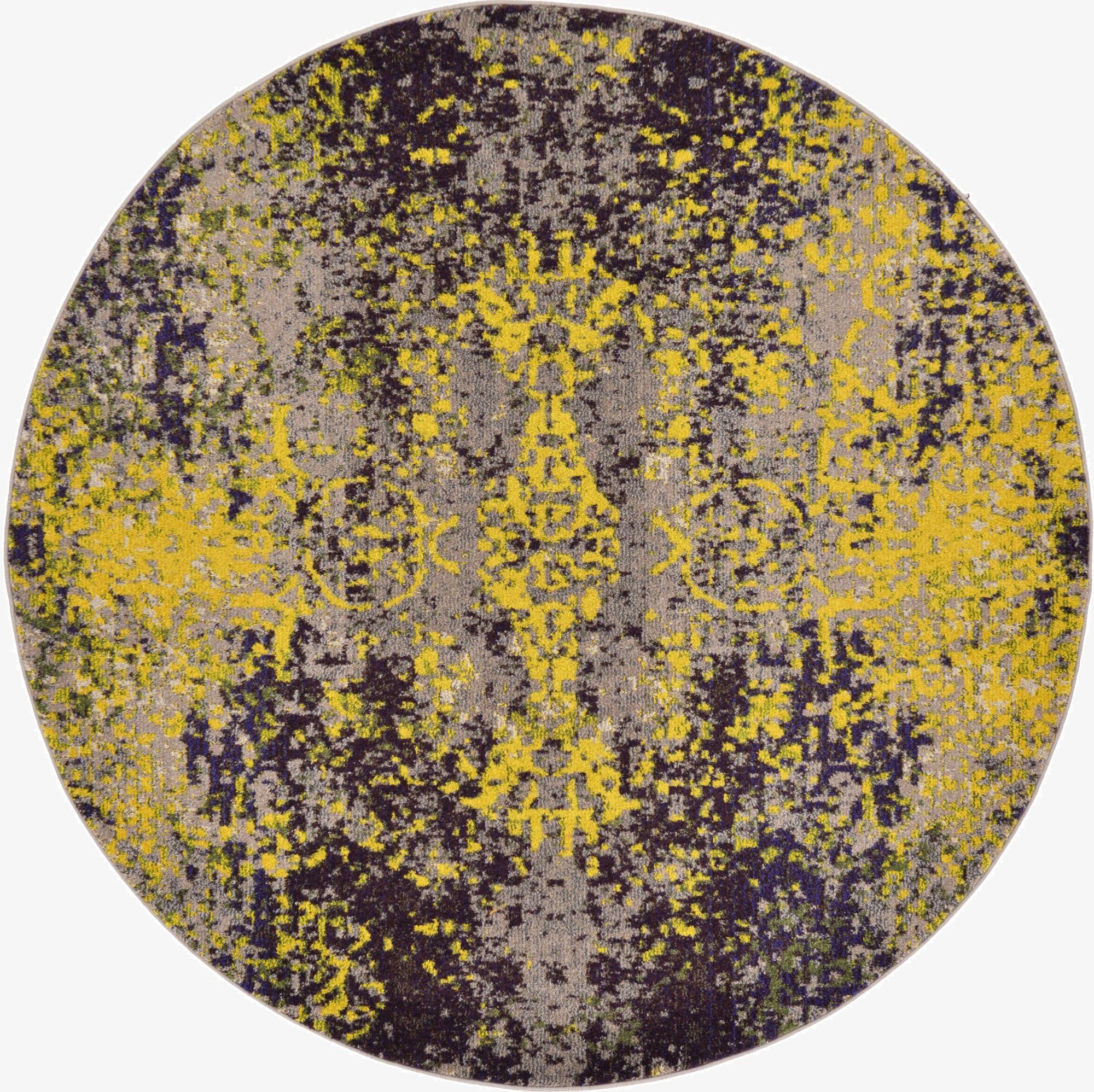  6' x 6'  Washable Hyacinth Round Rug