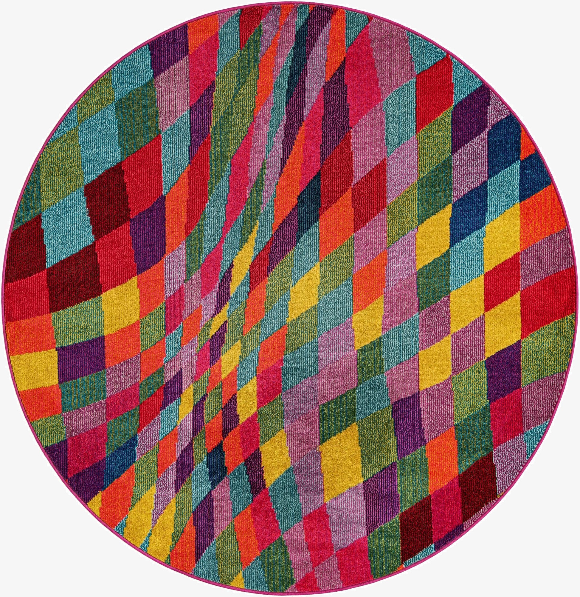 Primary image  6' x 6'  Washable Hyacinth Round Rug