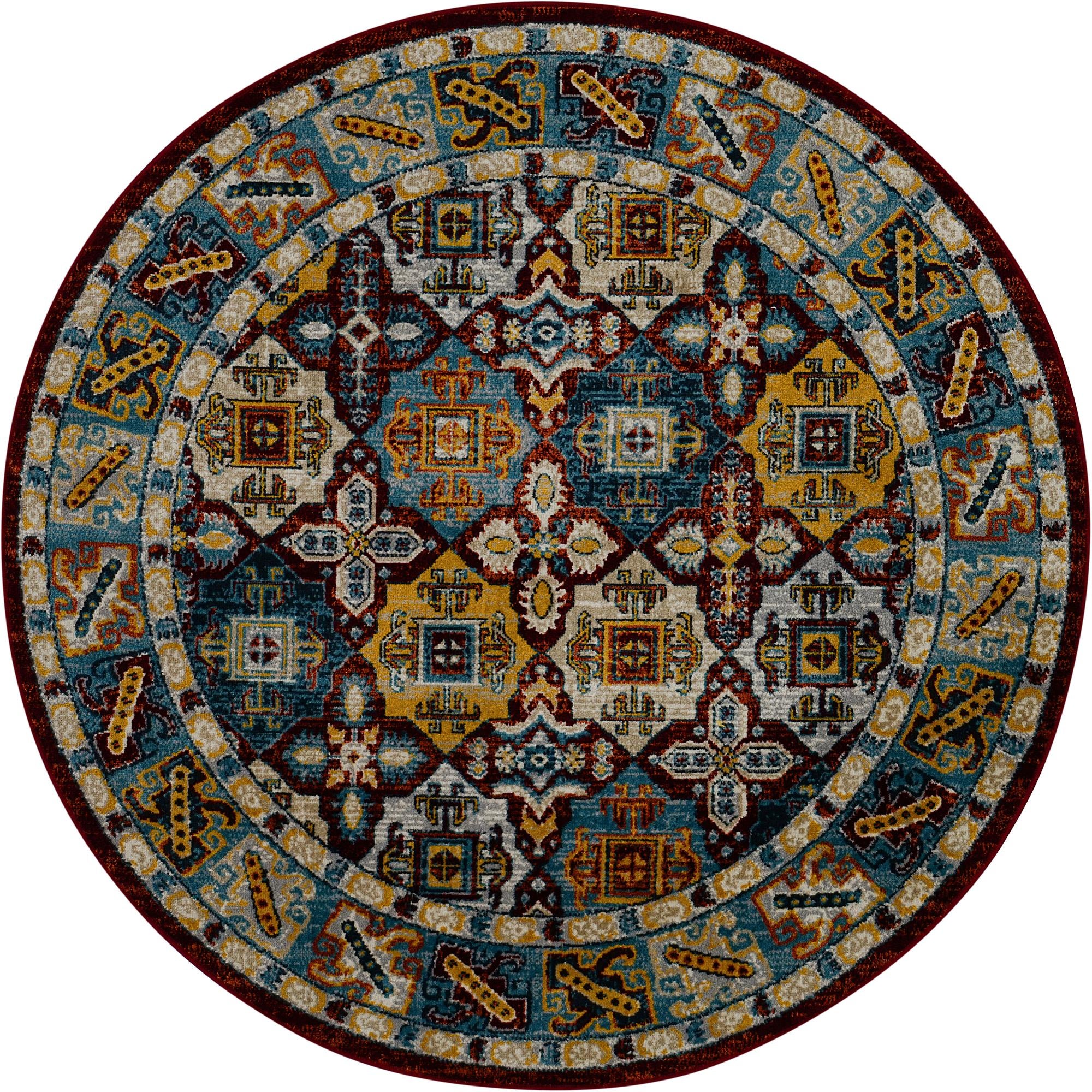  5' 3 x 5' 3 Kamala Washable Round Rug