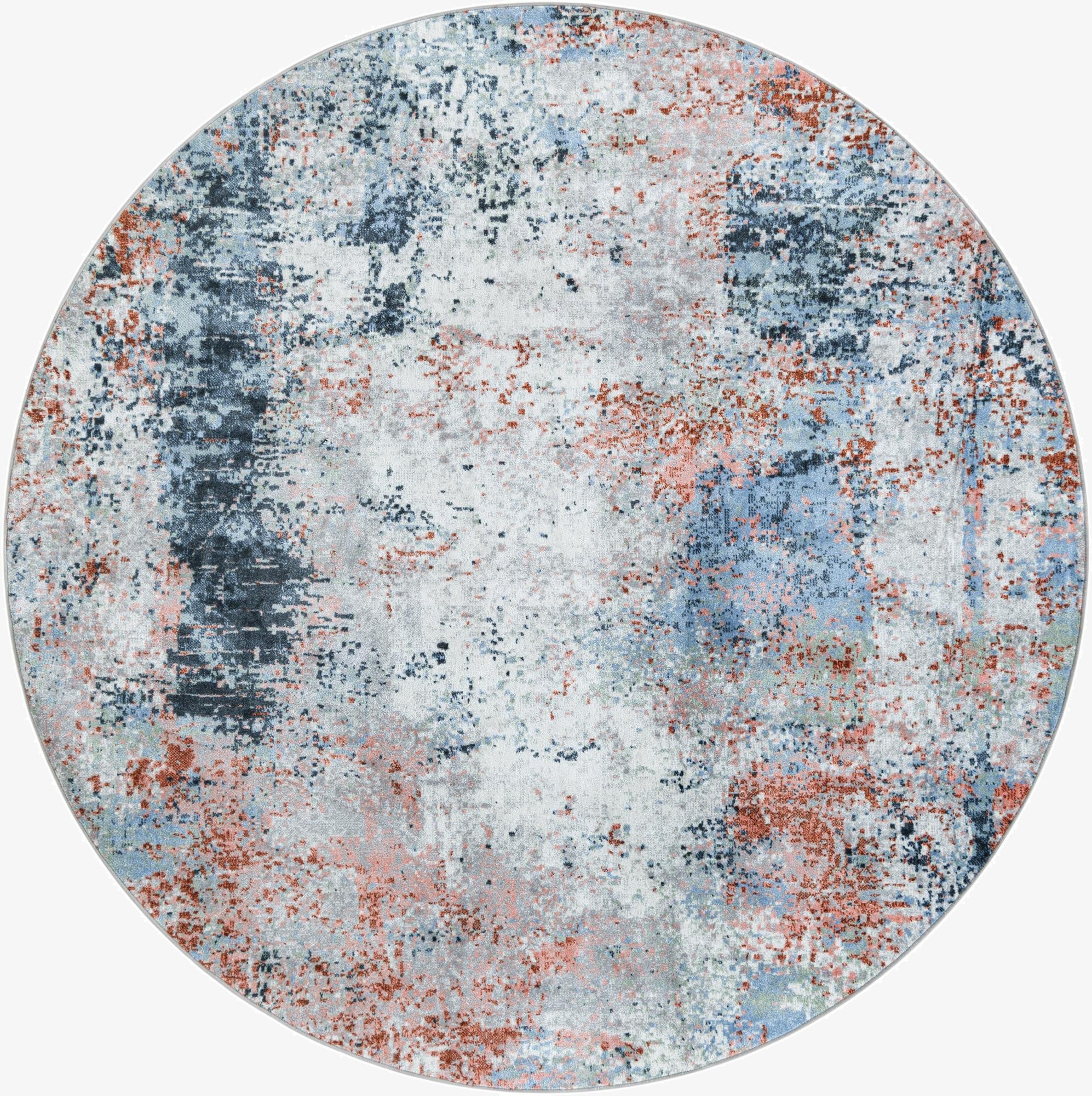  7' 10 x 7' 10 Kamala Washable Round Rug