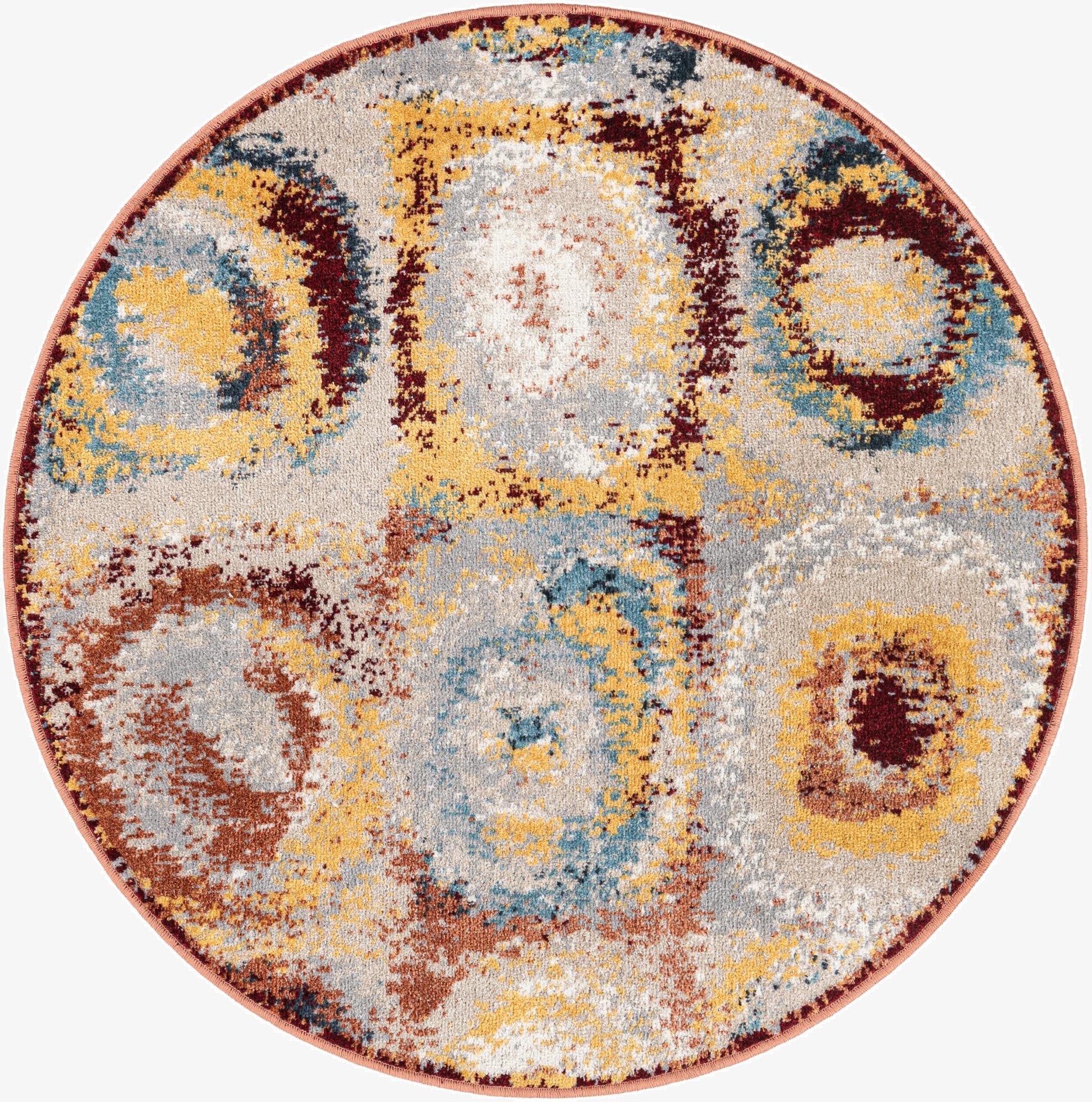  3' 3 x 3' 3 Kamala Washable Round Rug