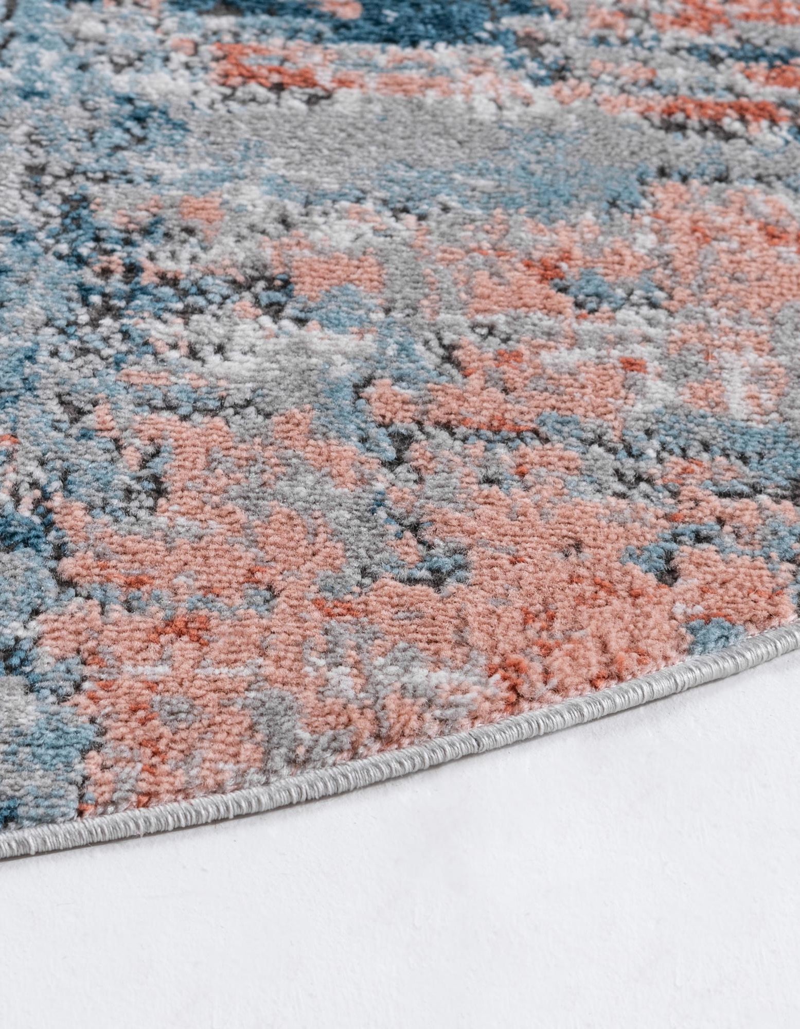 Multicolor 6' x 6' Leipzig Round Rug | Rugs.com