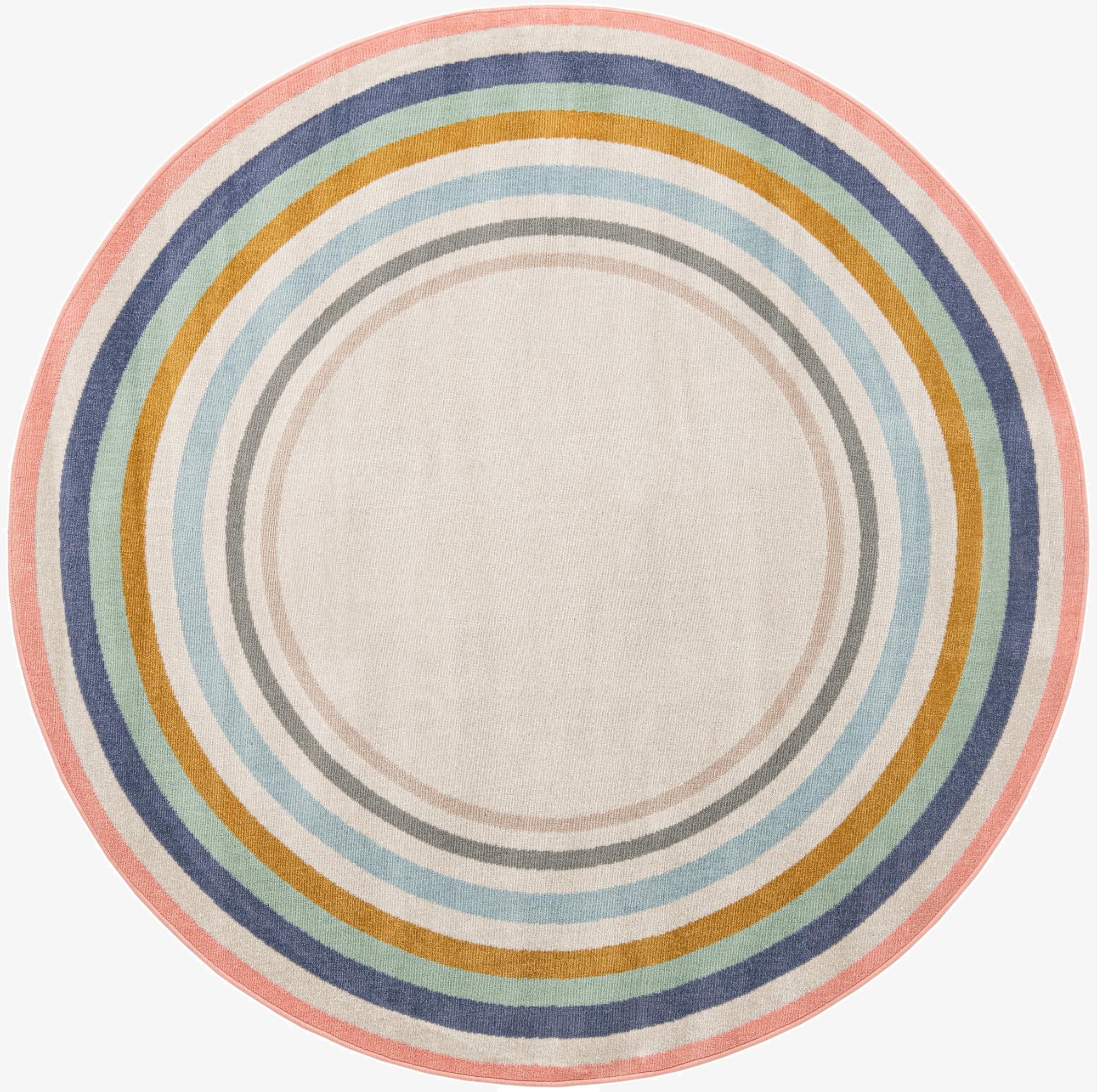  7' x 7' Lotus Round Rug