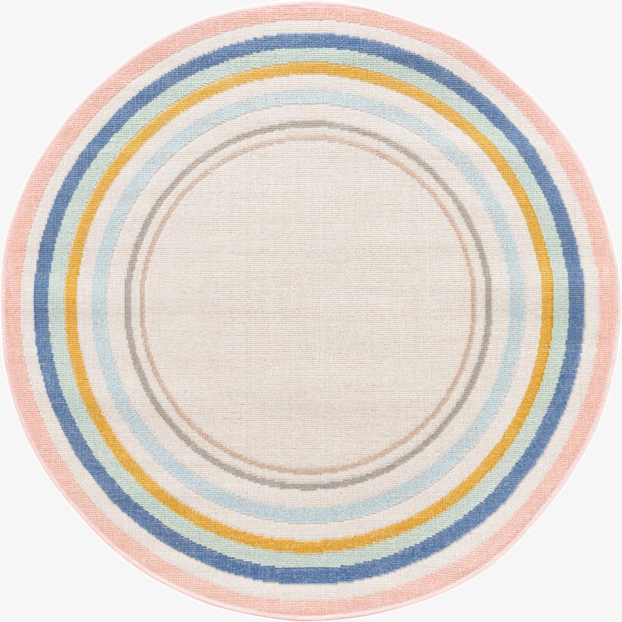  3' 3 x 3' 3 Lotus Round Rug