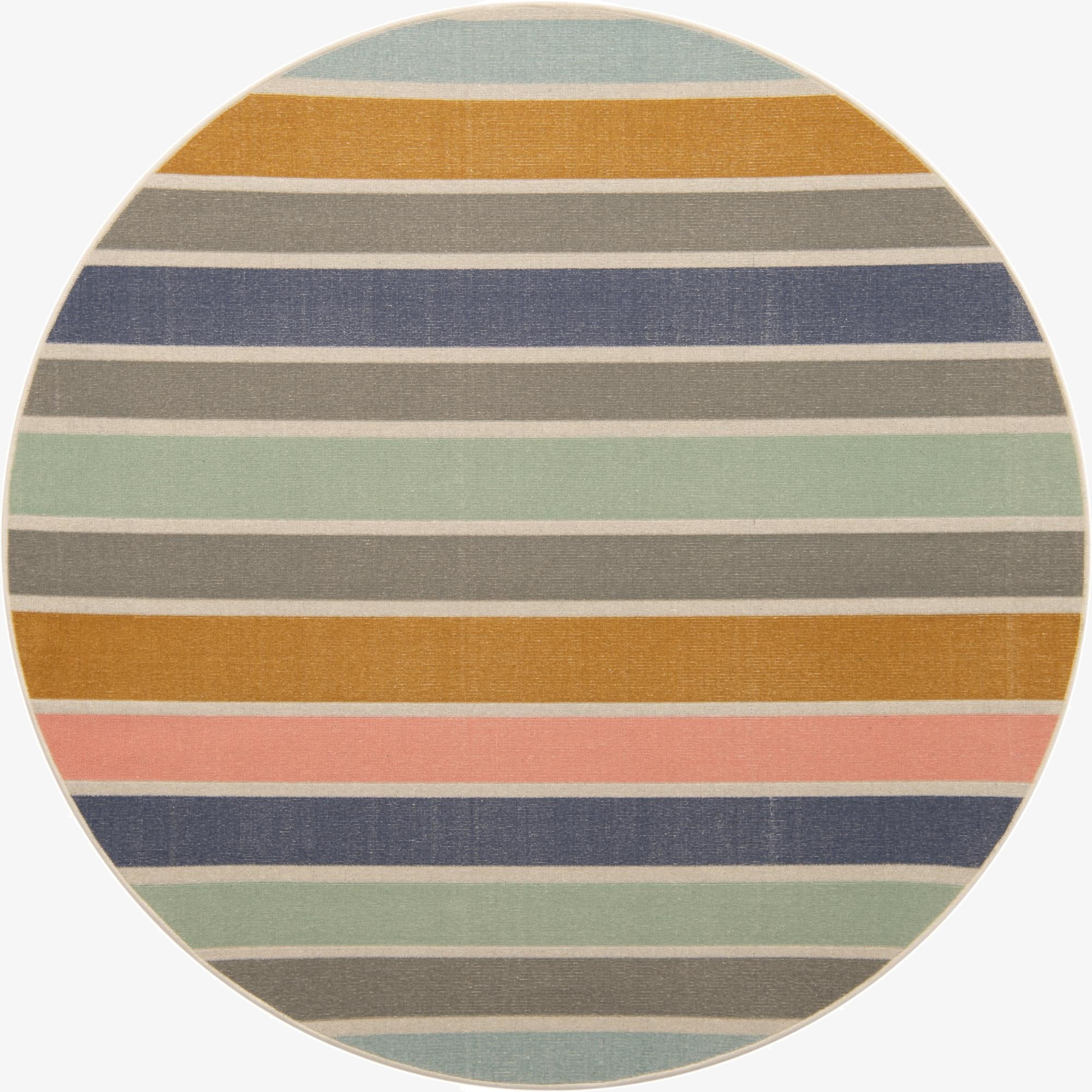  7' x 7' Lotus Round Rug