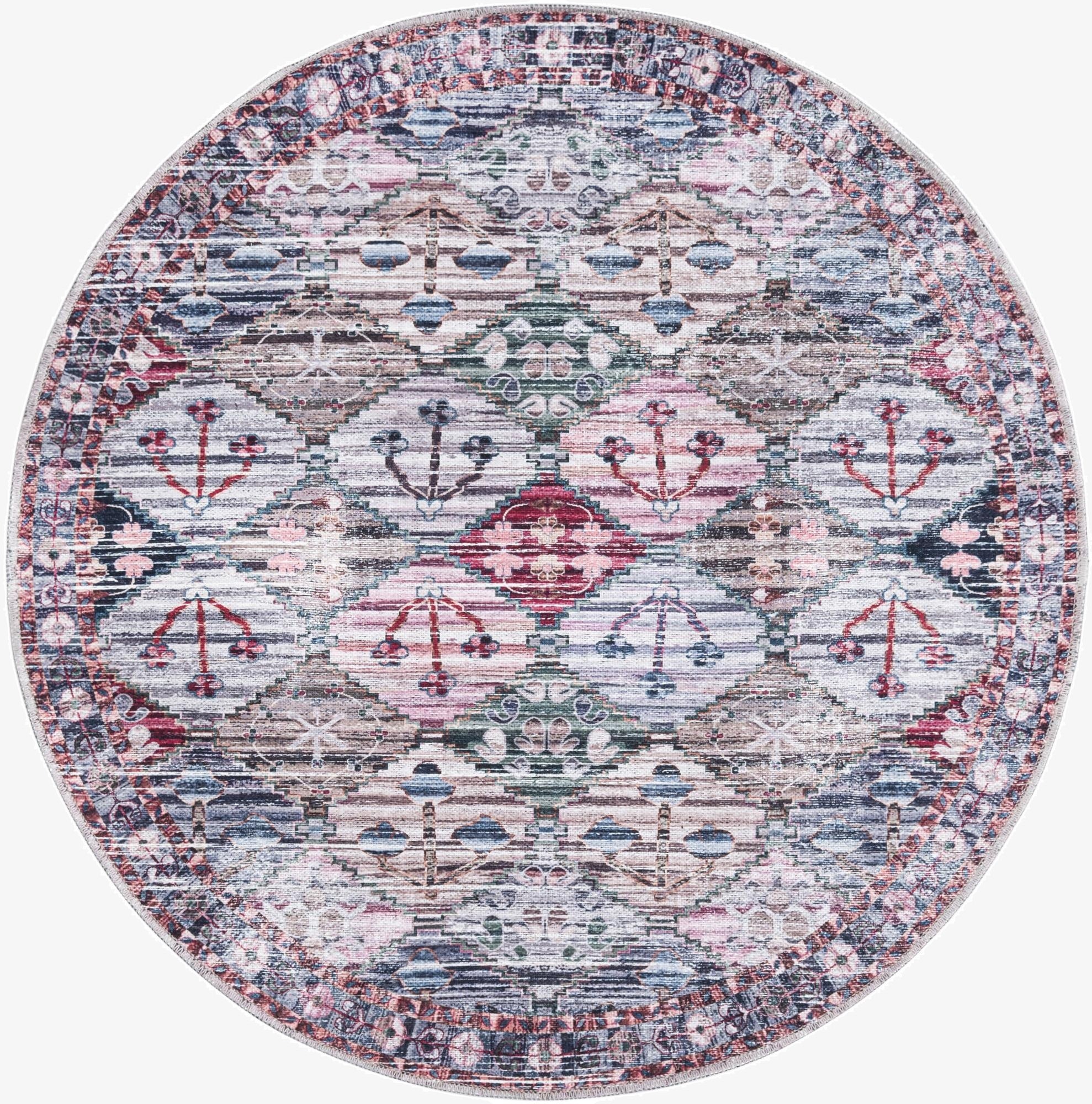  4' x 4'  Washable Mangata Round Rug