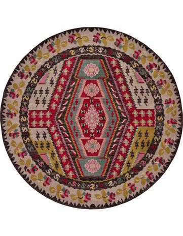 8' x 8' Washable Mesa Round Rug
