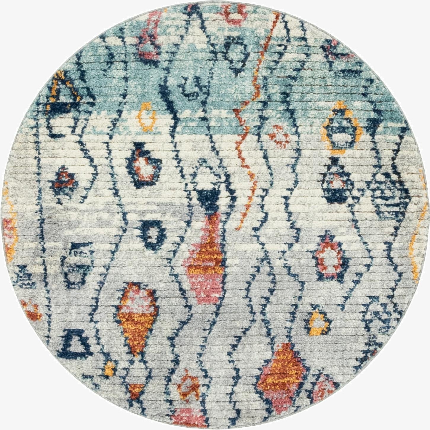  4' x 4' Morocco Round Rug