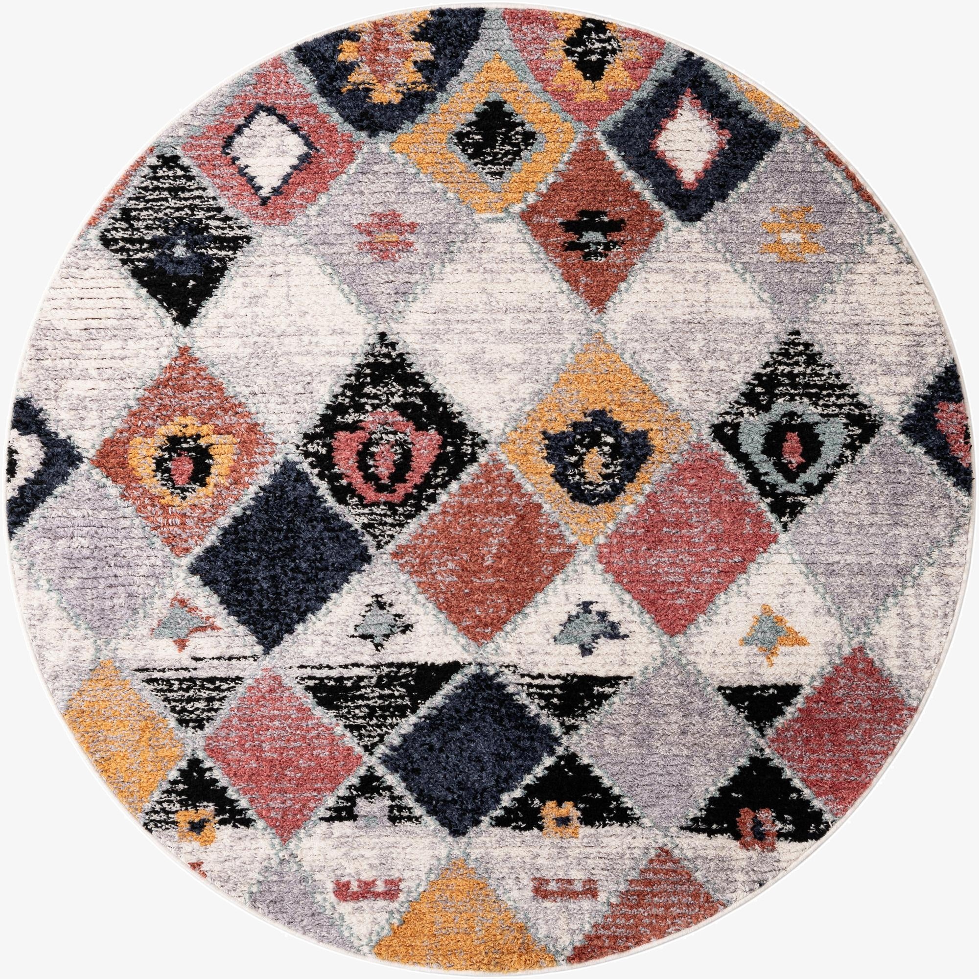  7' x 7' Morocco Round Rug