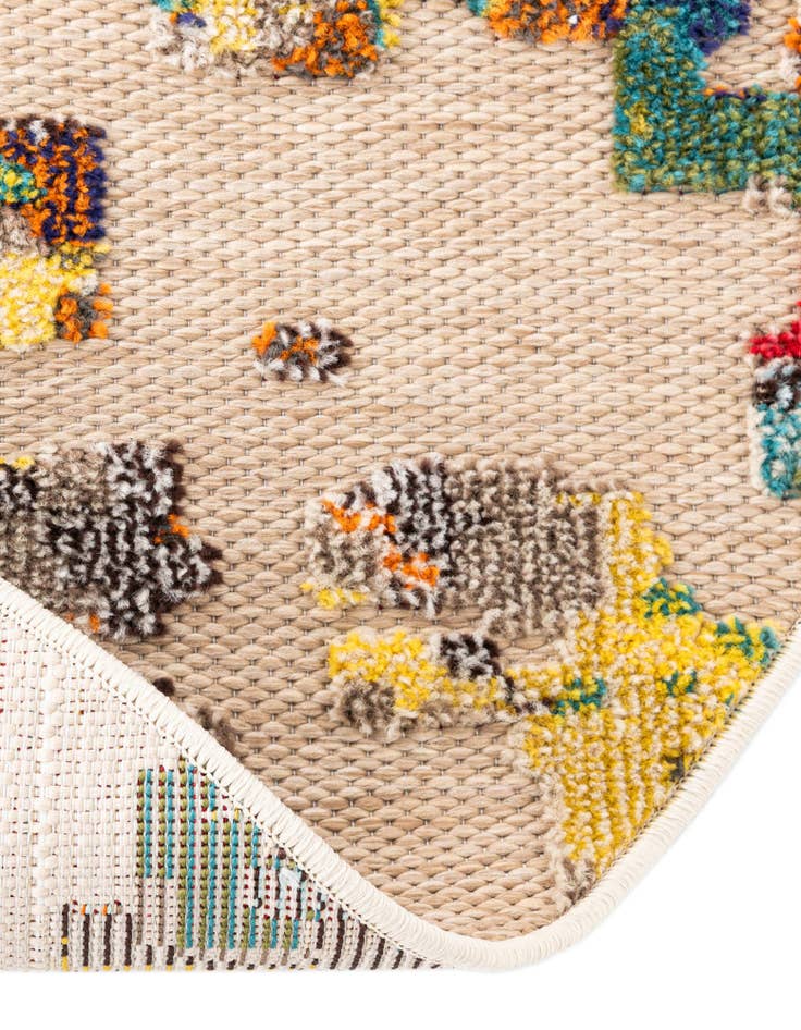 Detail image of  3' x 3'  Washable Casablanca Indoor / Outdoor Round Rug