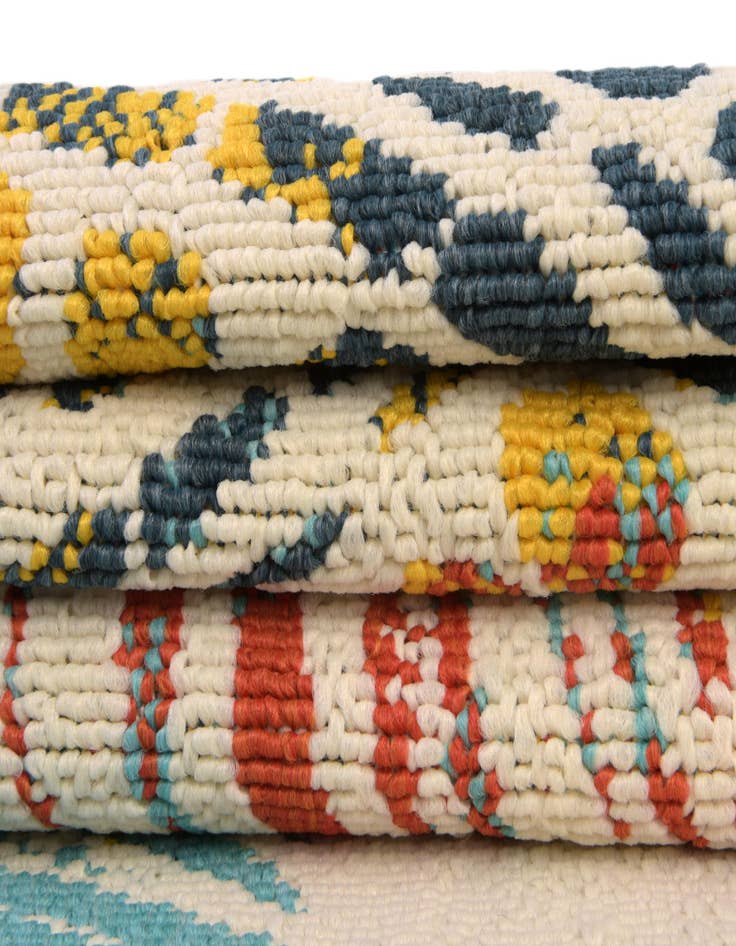 Detail image of  7' x 7'  Washable Coastal Indoor / Outdoor Round Rug