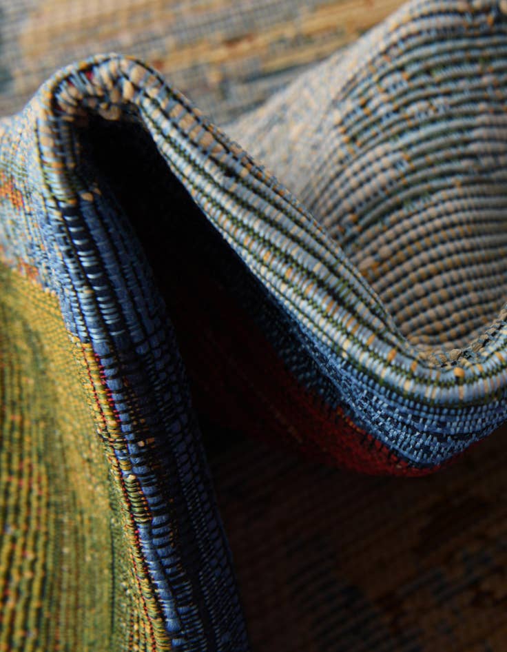 Detail image of  8' x 8'  Washable Modern Indoor / Outdoor Round Rug